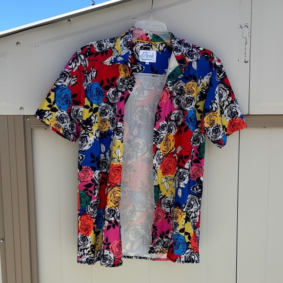 Fresh Prints of BelAir Multicolor Floral Small Shirt - Picture 1 of 6